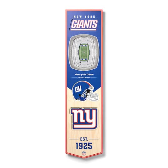 3D StadiumView 8" x 32" Banner By Youthefan in New York Giants | Michaels®